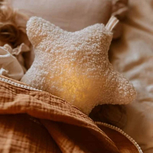 Мобиль музыкальный с подсветкой Mrs. Ertha "Star", ванильный